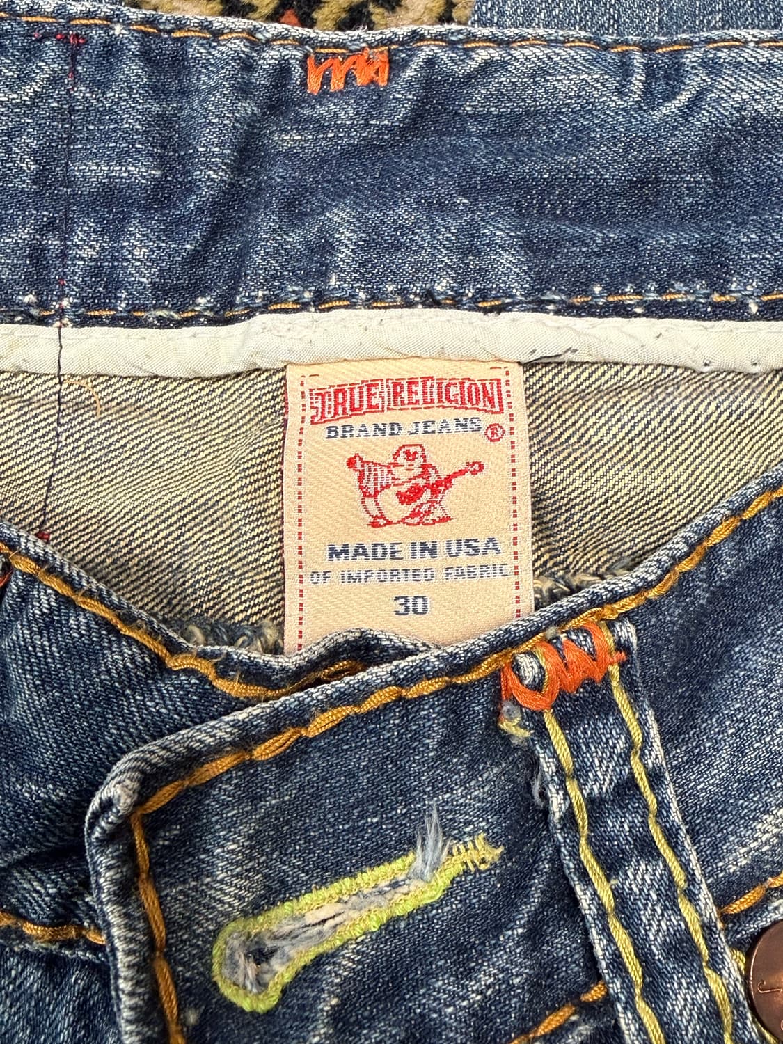 트루릴리전 조이 슈퍼티 레인보우 부츠컷 데님팬츠 30 상품이미지4