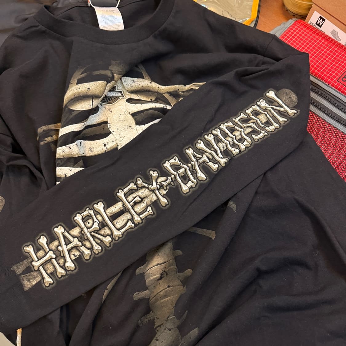 할리 데이비슨 USA 스컬 롱슬리브 XXL 상품이미지5