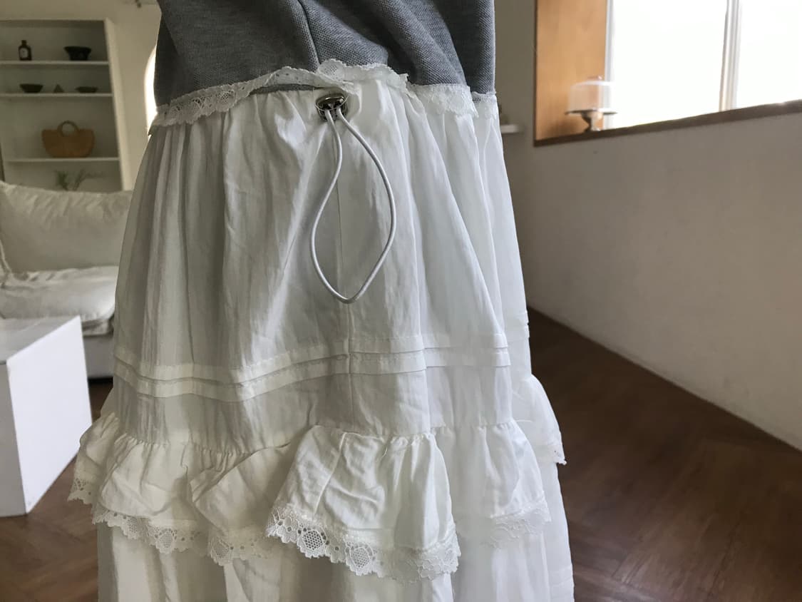 vintage button lace one-piece 상품이미지5