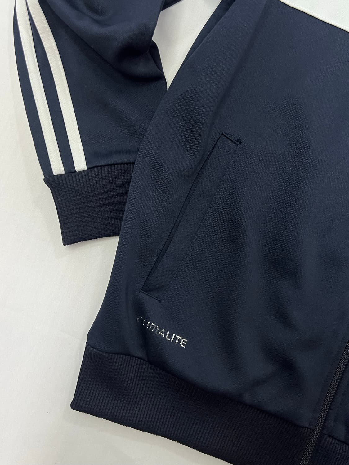 아디다스 삼선 네이비 트랙탑 져지 S 상품이미지3