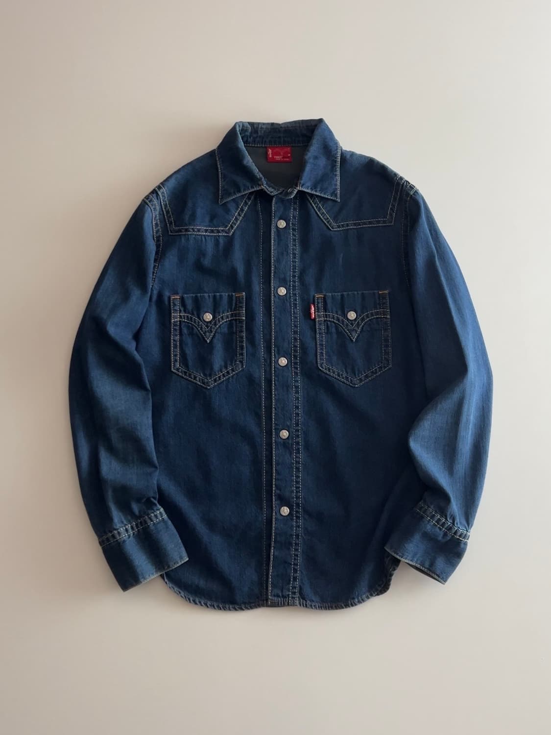 리바이스 타입 원 웨스턴 데님셔츠 M 상품이미지1