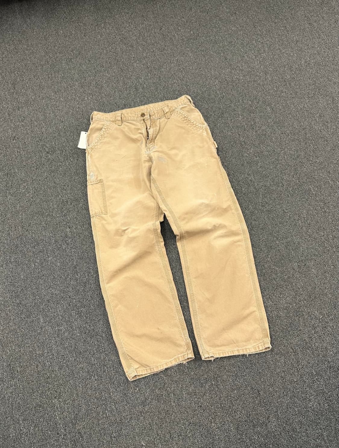 칼하트 싱글니 베이지 워크팬츠 상품이미지2