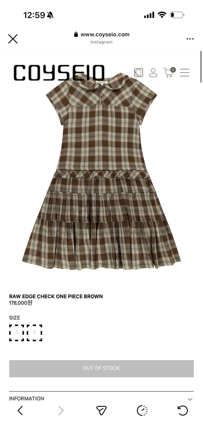 코이세이오 원피스 2사이즈 상품이미지1