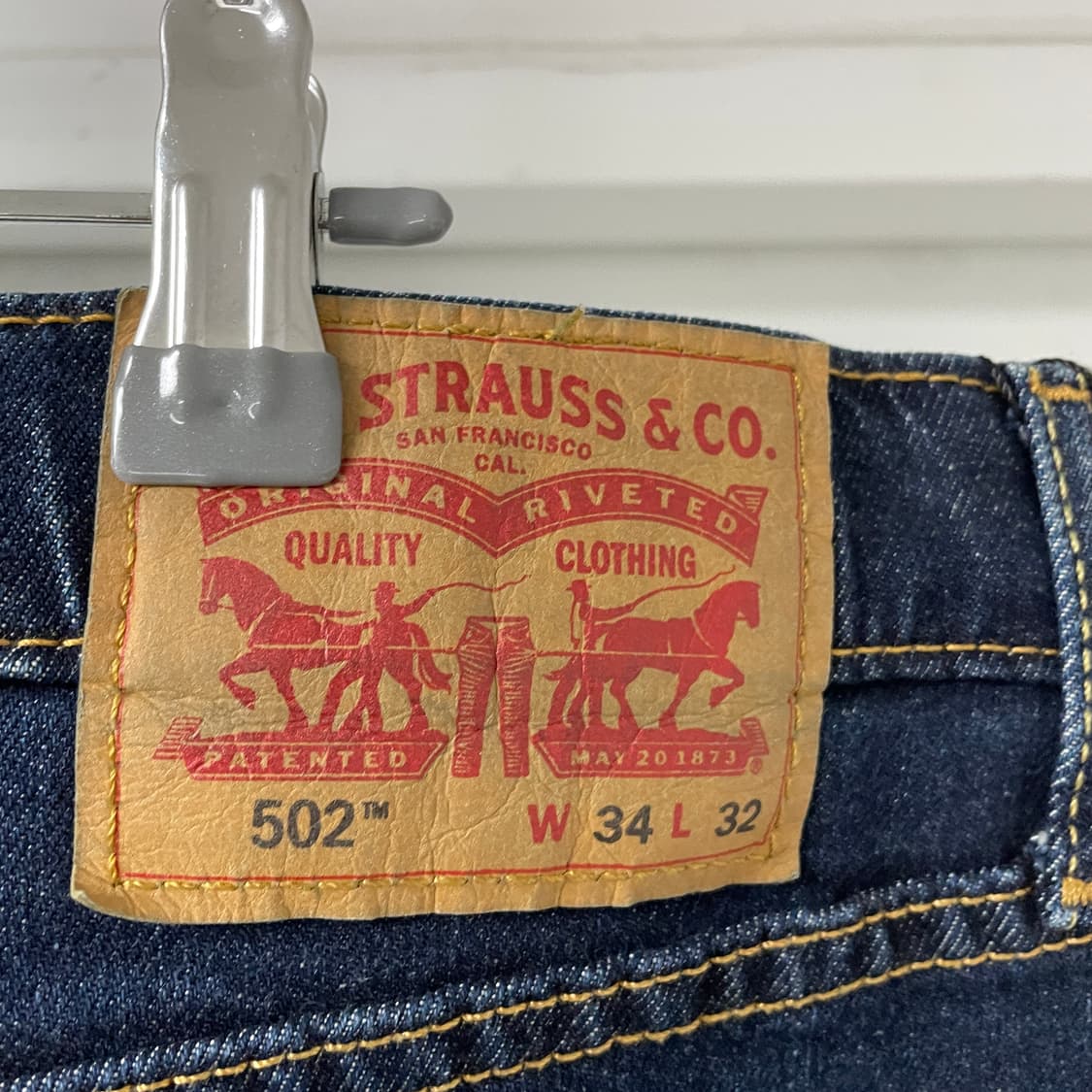 리바이스 502 데님 팬츠 W34 L32 상품이미지4