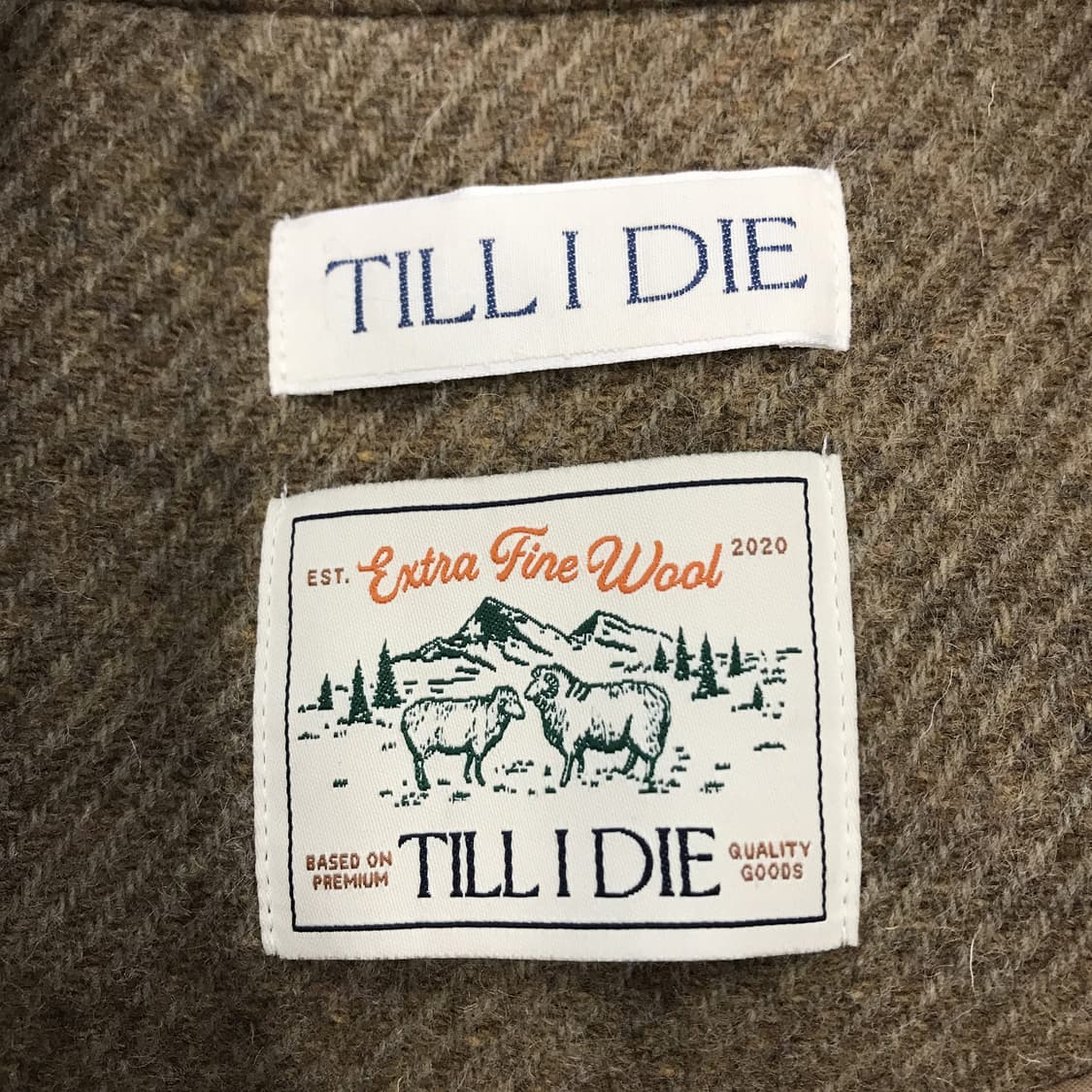 TILL I DIE 틸아이다이 해링본트윌 알파카 모직코트 [M] 상품이미지5