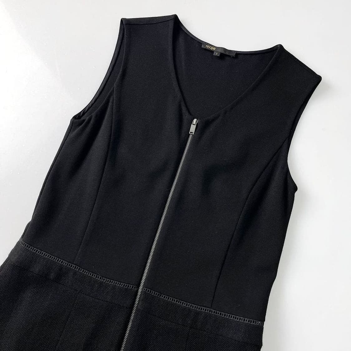 마쥬 슬리브리스 지퍼 원피스 PR1723 상품이미지2