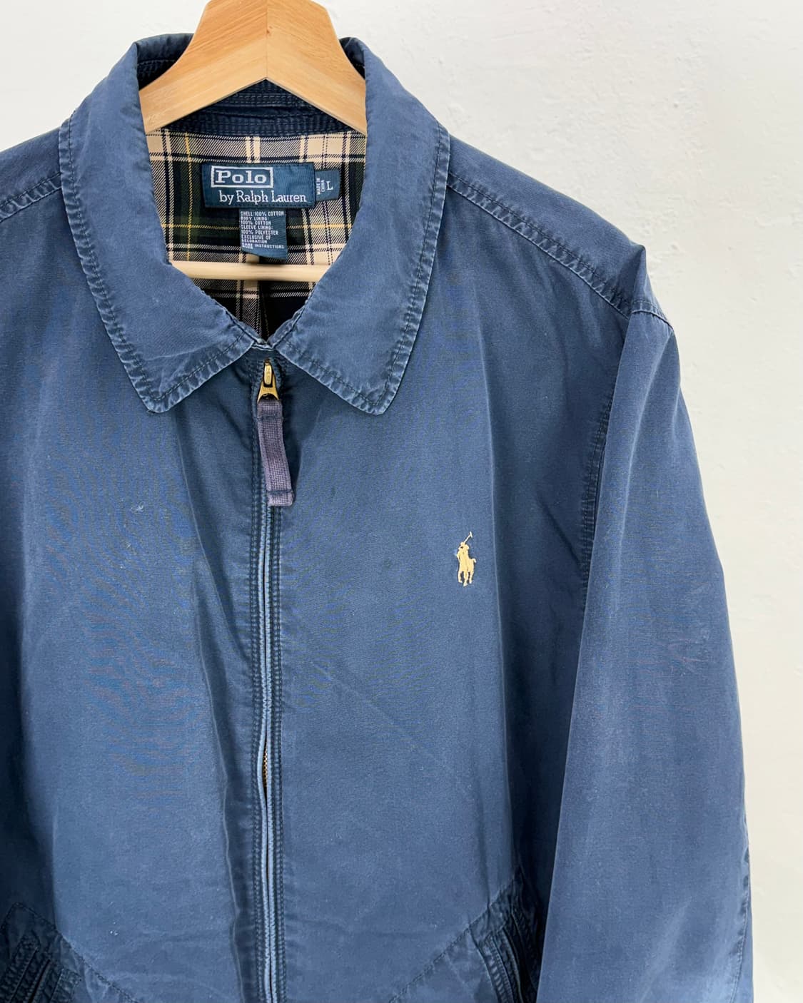 폴로 랄프로렌 베를린 블루 코튼쉘 체크 스윙톱 블루종 자켓 상품이미지3