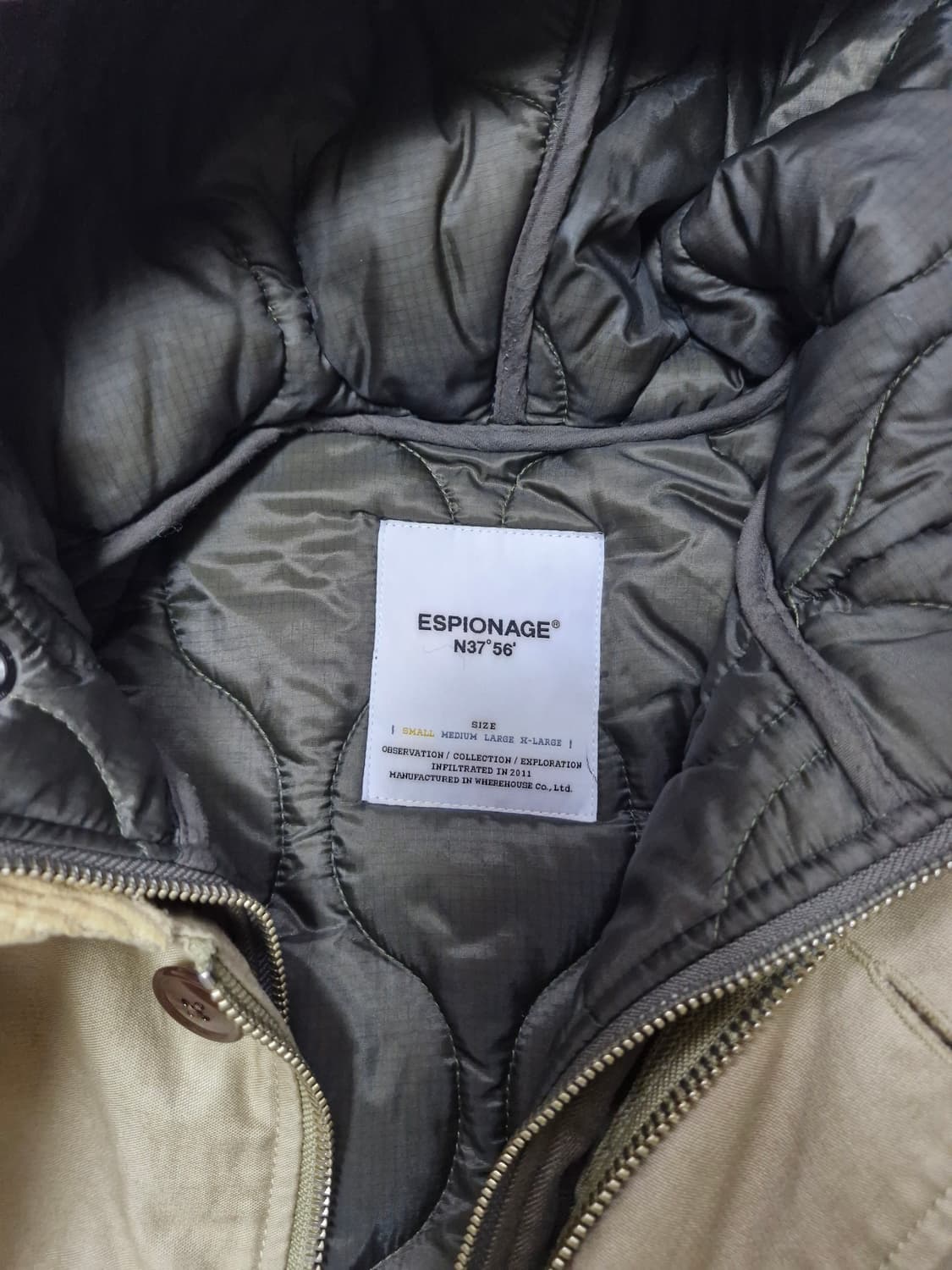 에스피오나지 장진호 파카 s사이즈 팝니다 상품이미지3
