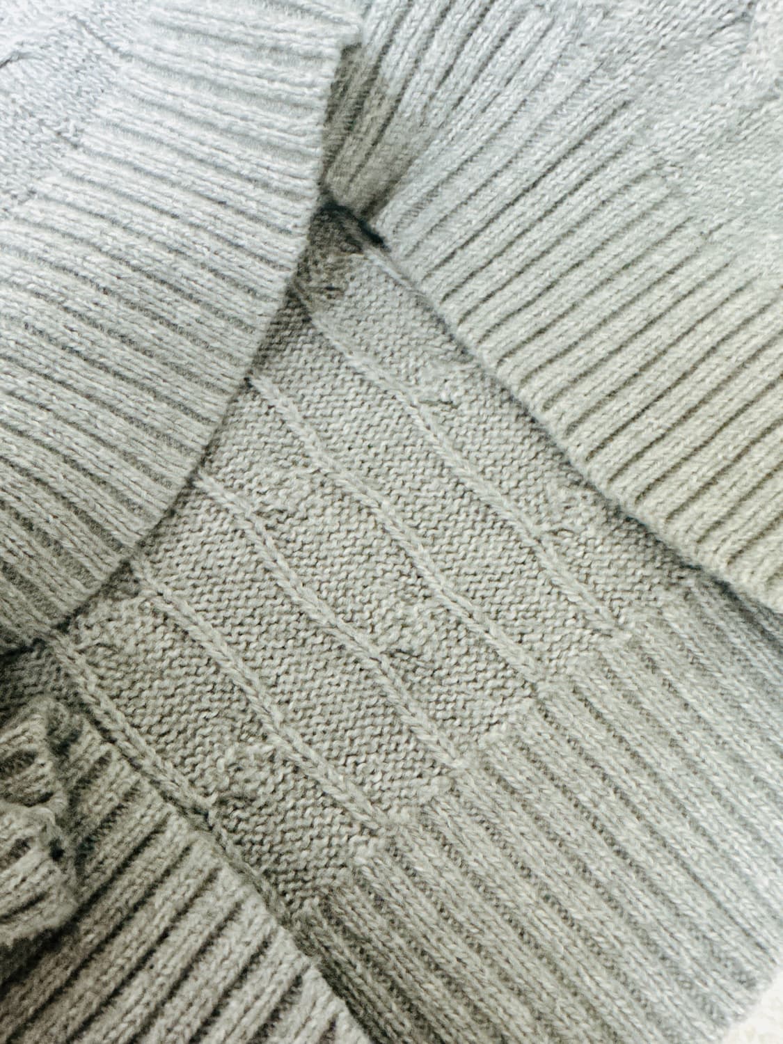 폴로 랄프로렌 회색 케이블 (꽈배기) 니트 스웨터 상품이미지8