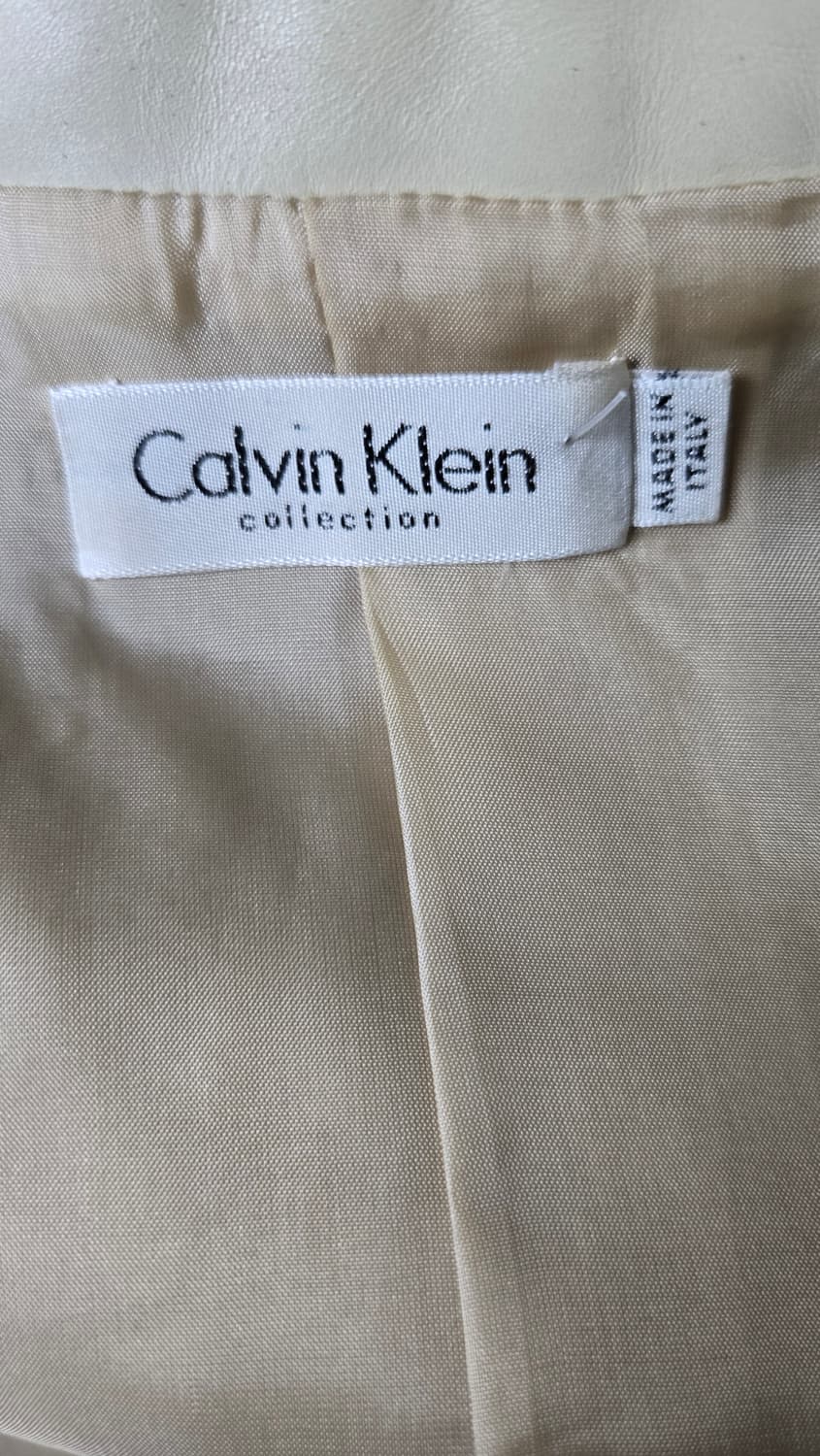 캘빈클라인 옐로우 레더자켓 상품이미지6