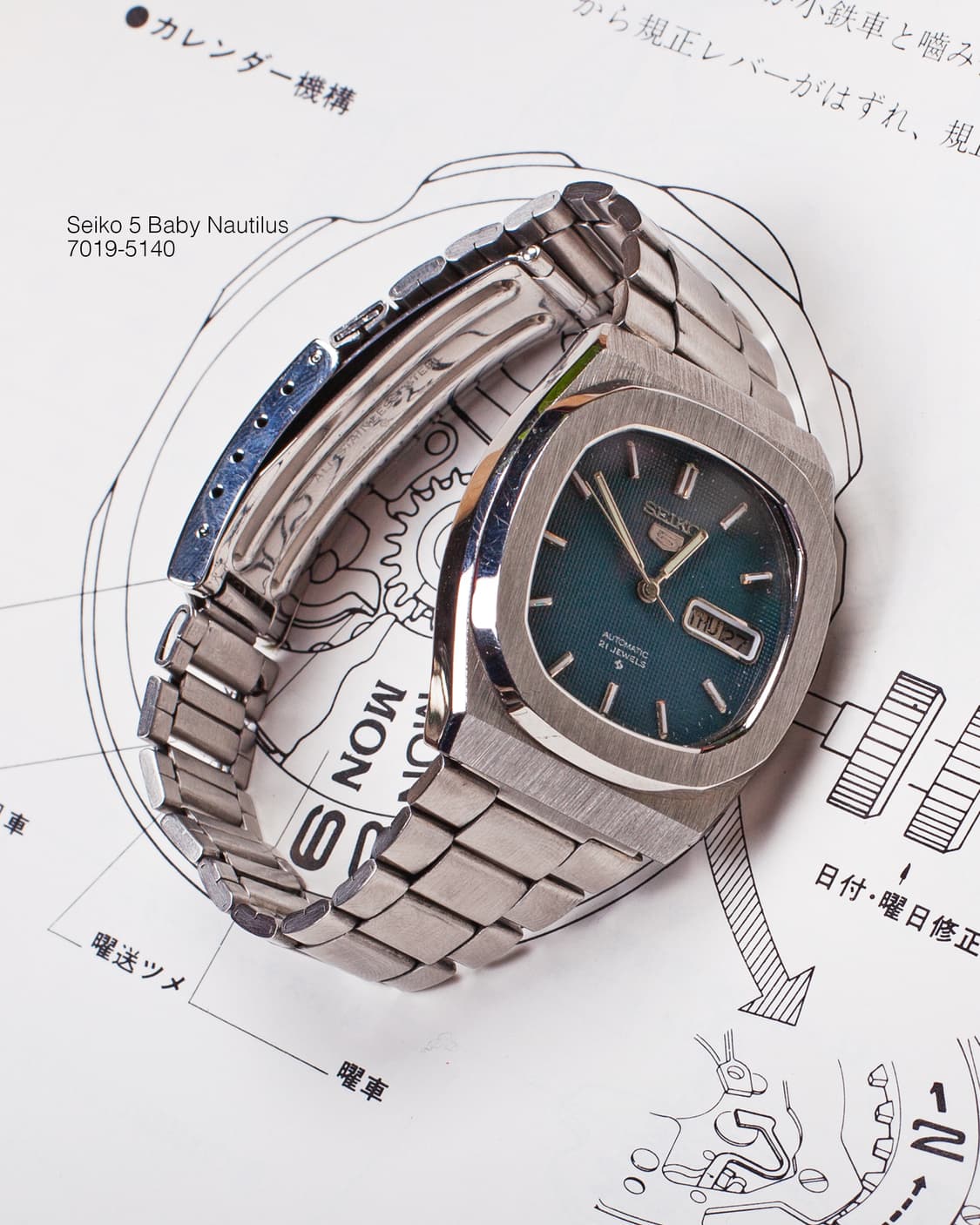 세이코 5 오토매틱 7019-5140 빈티지 시계 상품이미지4