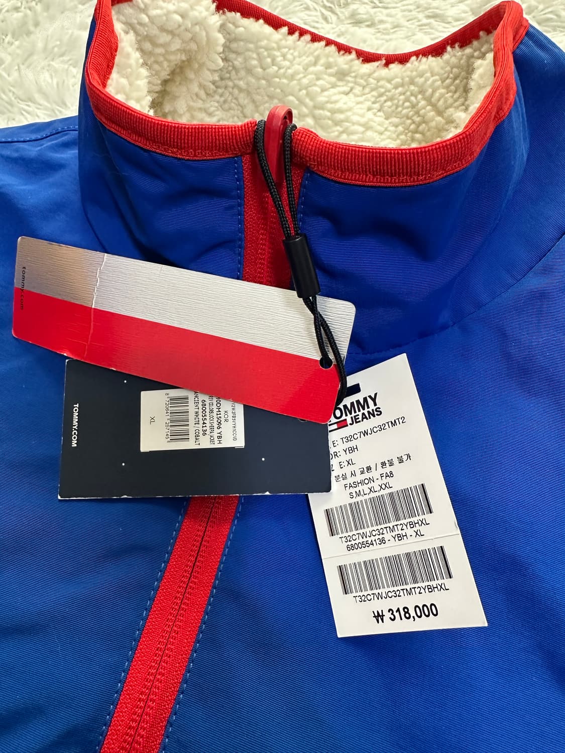 타미진스 양털/컬러블록 리버시블 자켓 XL 105/110 상품이미지4