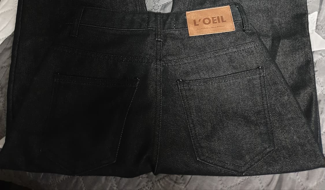 로에일 L`OEIL 생지 세미와이드 데님팬츠 (S) 상품이미지3