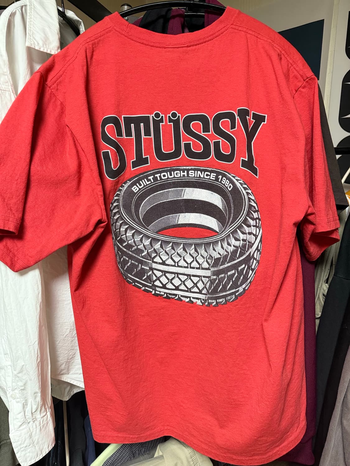Stussy tough tread t-shirt cayenne 상품이미지1