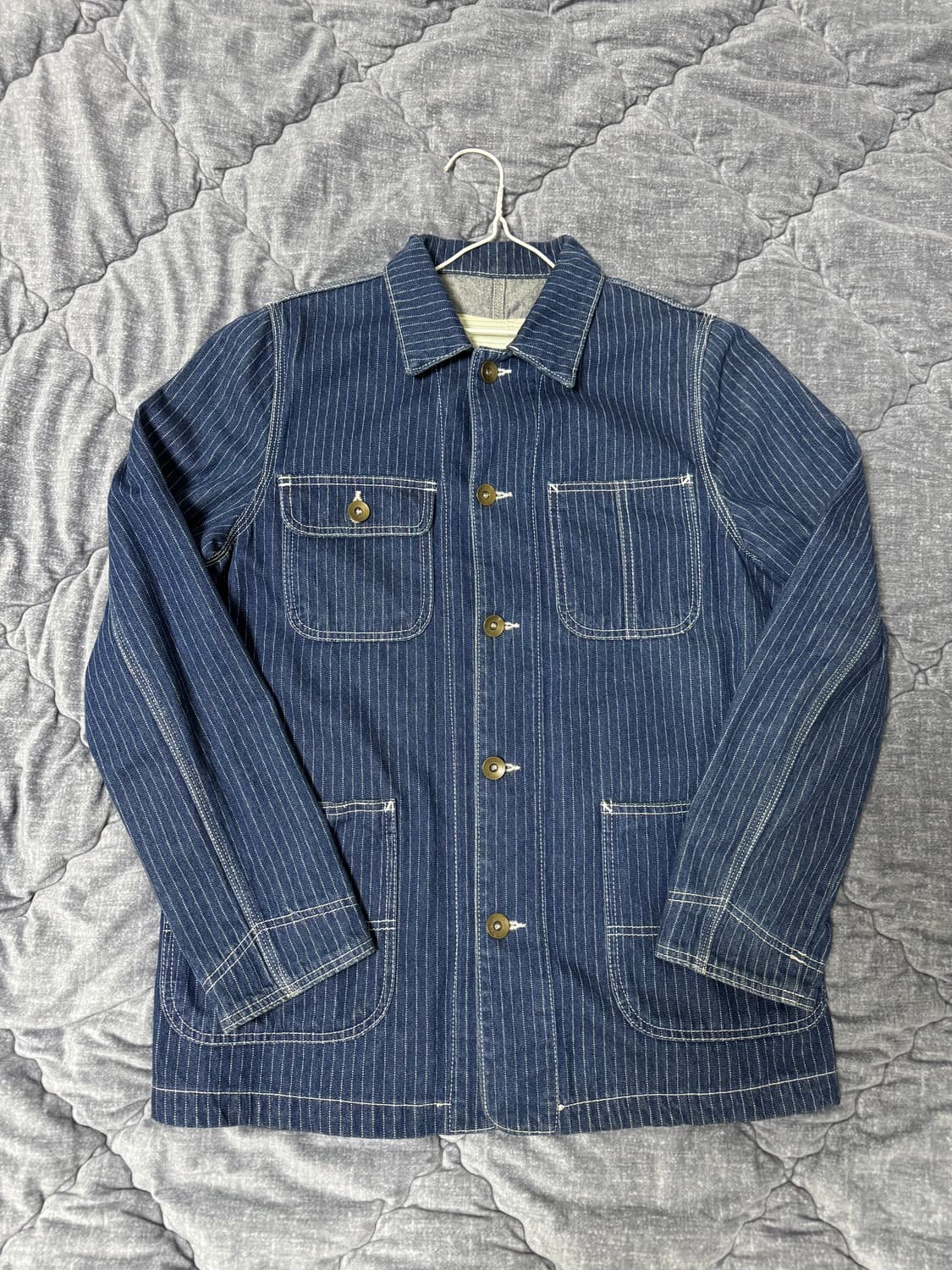 아메카지 스트라이프 청자켓 상품이미지1