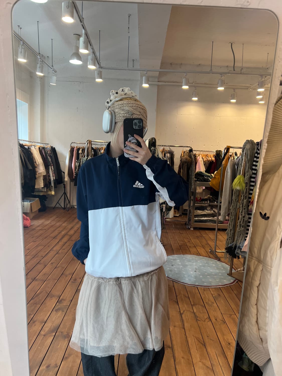 아디다스 네이비 화이트 바람막이 상품이미지4