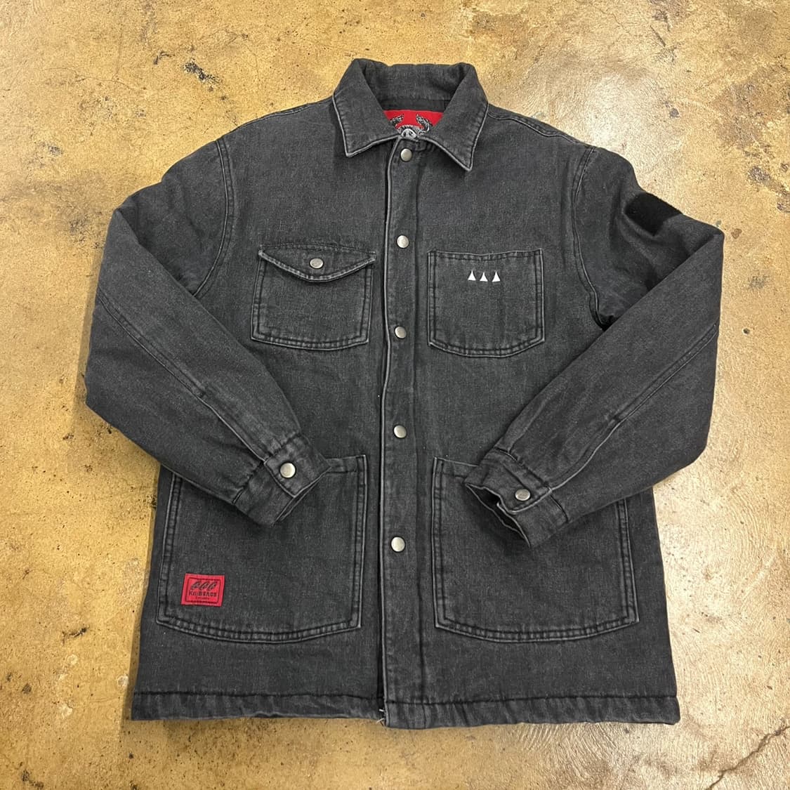 [정품/M] 킬베로스 블랙 데님 워크 자켓 b10 상품이미지2