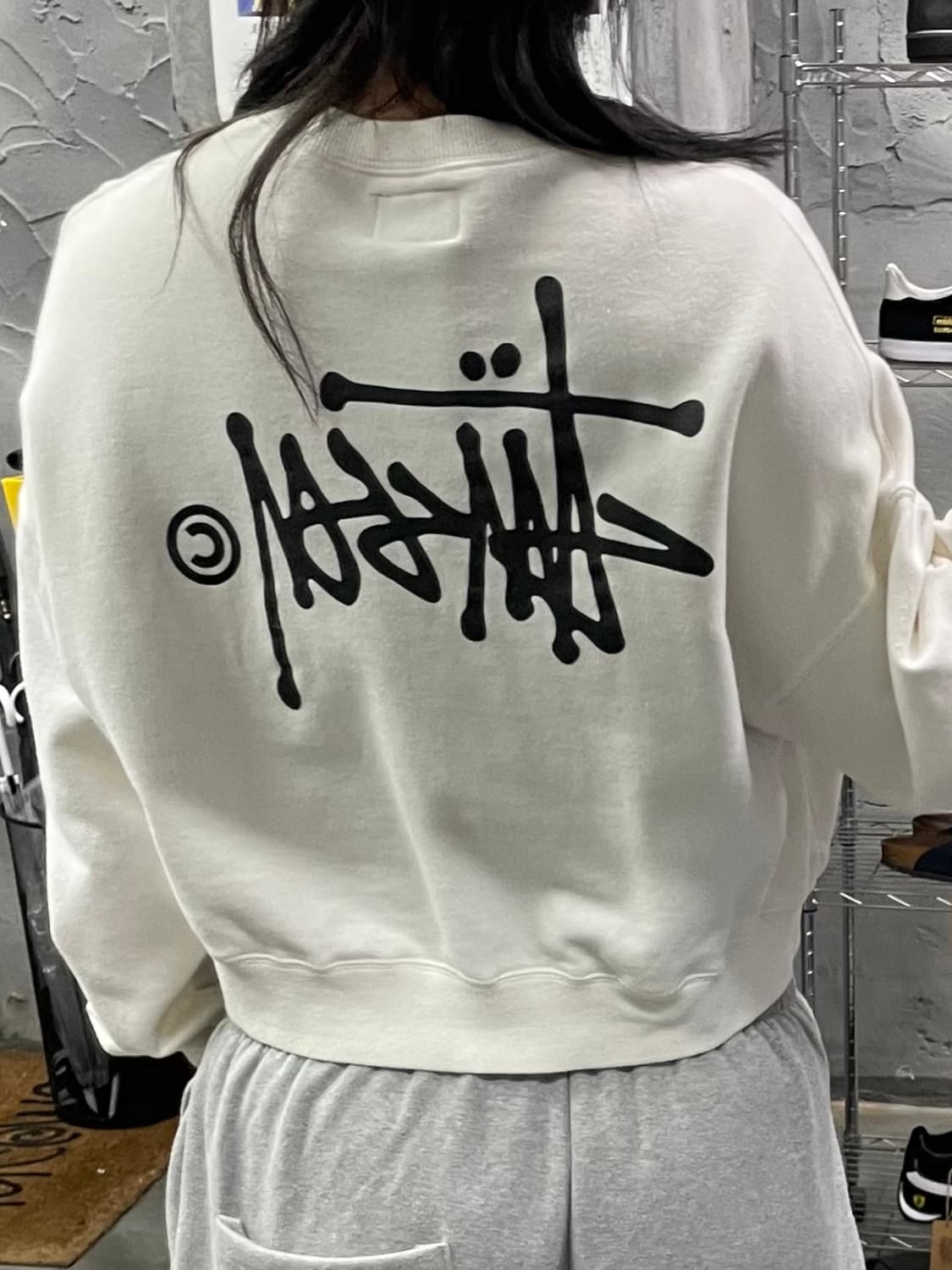 재팬 스투시 스탁로고 스웻셔츠 상품이미지10