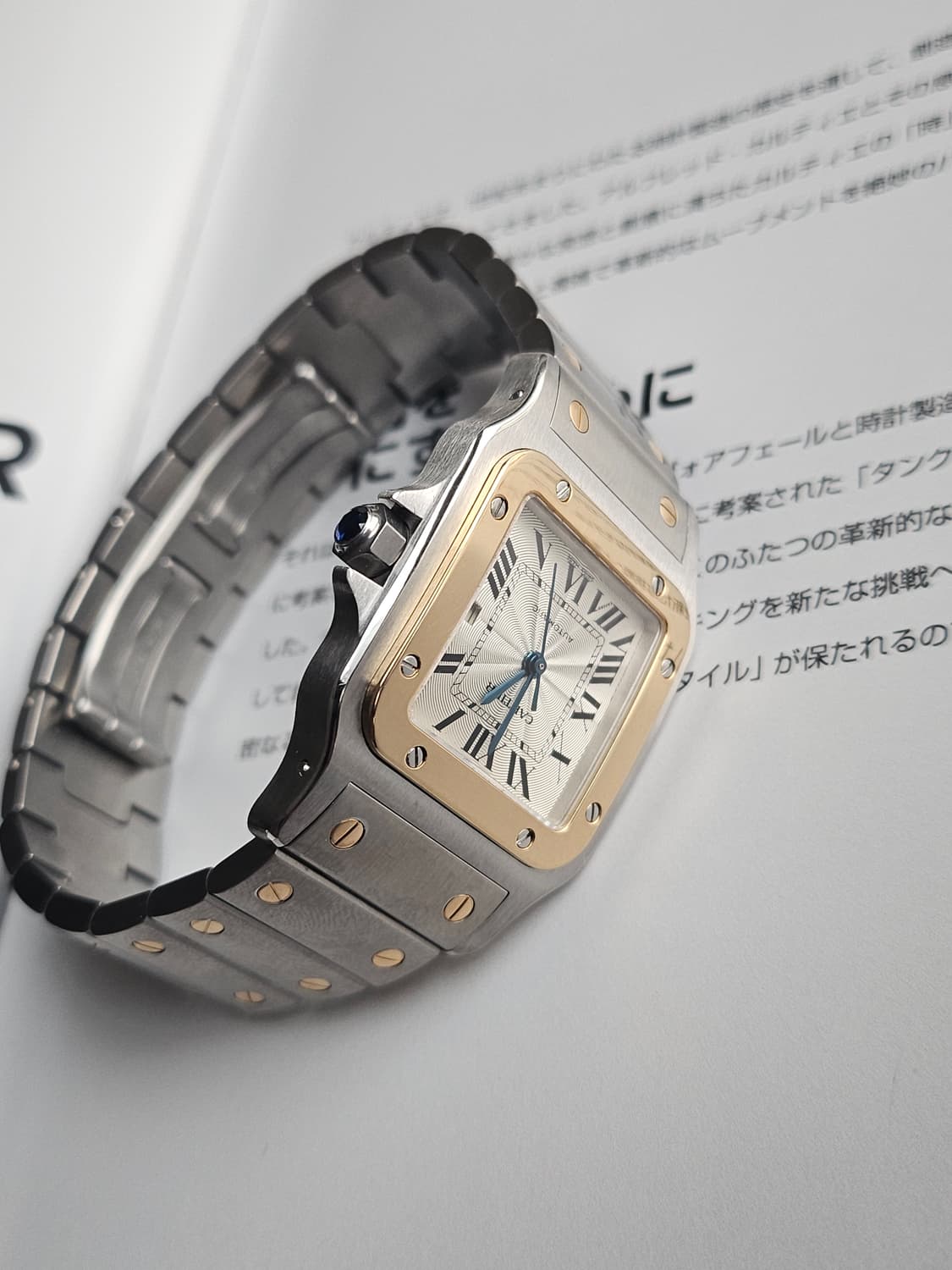 까르띠에 산토스 갈베 라지 콤비 오토매틱 상품이미지3