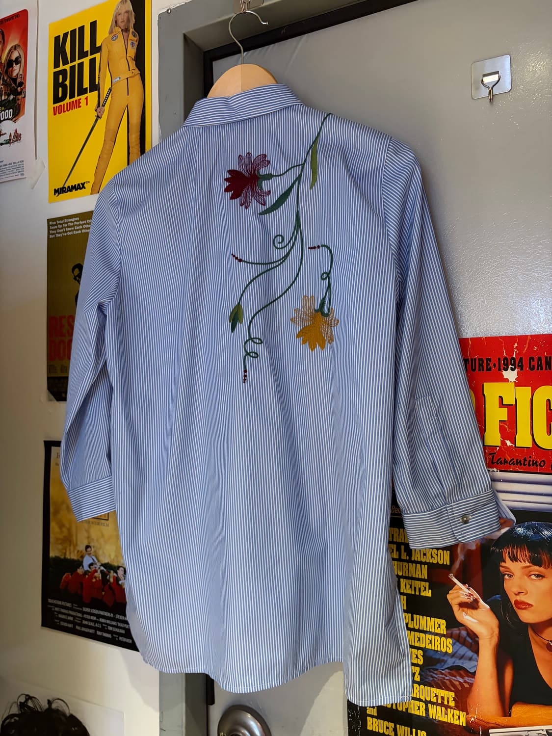 자라 스트라이프 자수 셔츠 상품이미지4