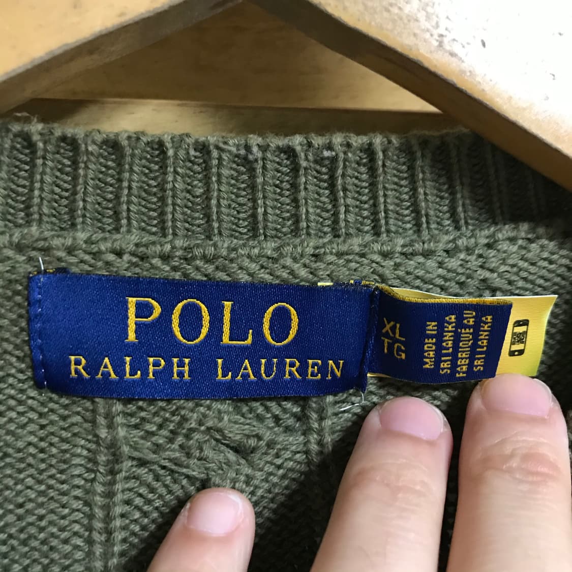 폴로 랄프로렌 카키 신형라인 큐알정품 가디건 상품이미지3