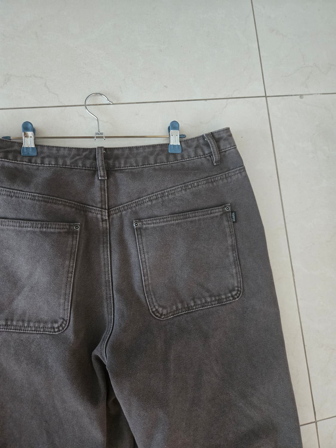 토피와이드 밤색 데님 팬츠 34 상품이미지3