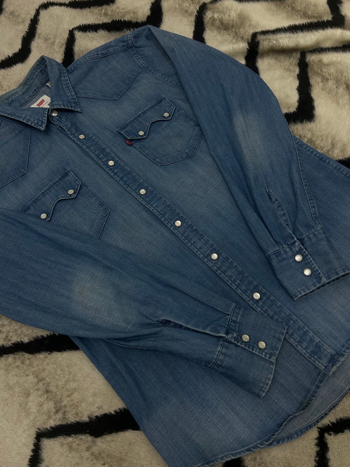 [M]리바이스 바스코우 웨스턴 데님 셔츠 상품이미지2