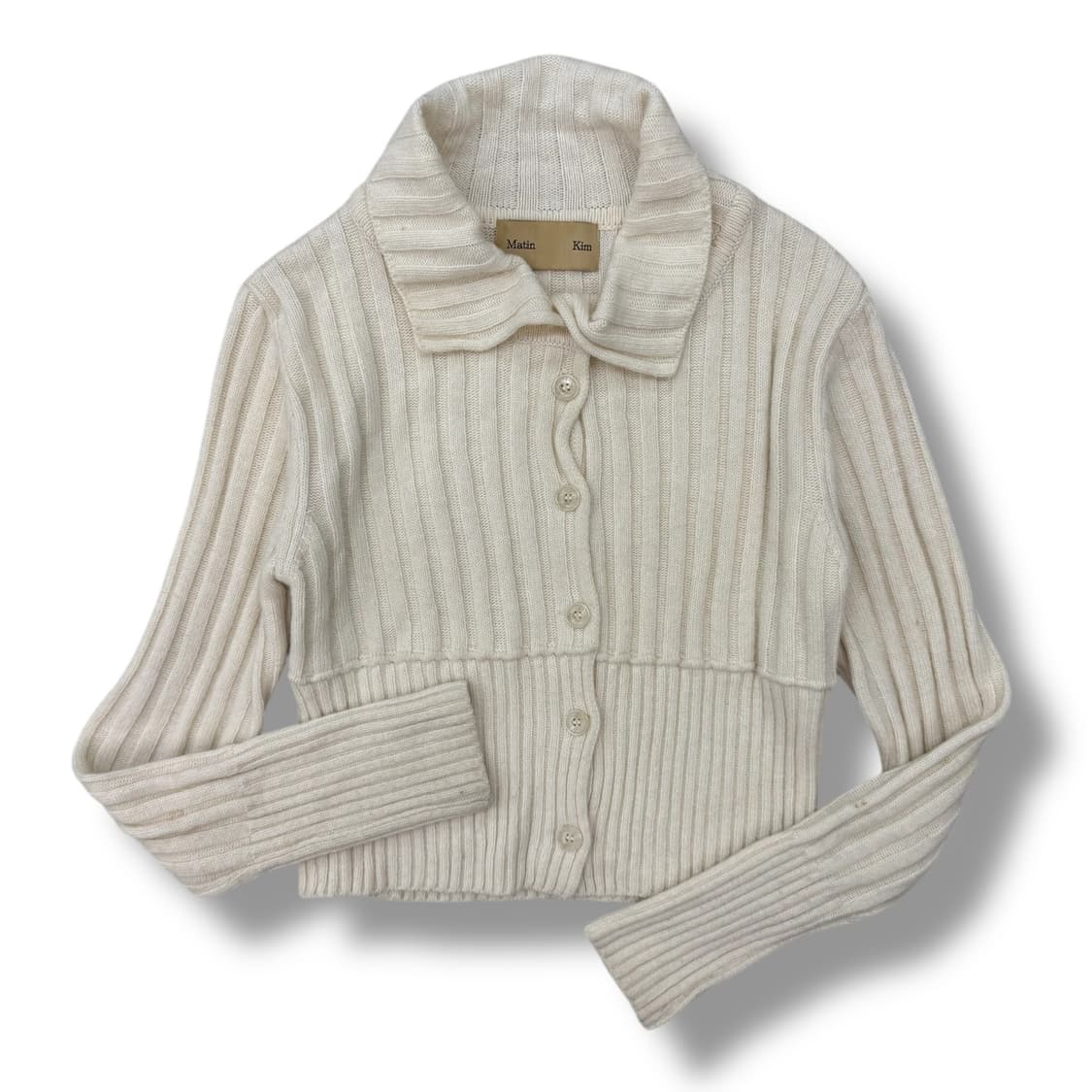 마뗑킴 카라 케이블 니트 r1992 상품이미지1