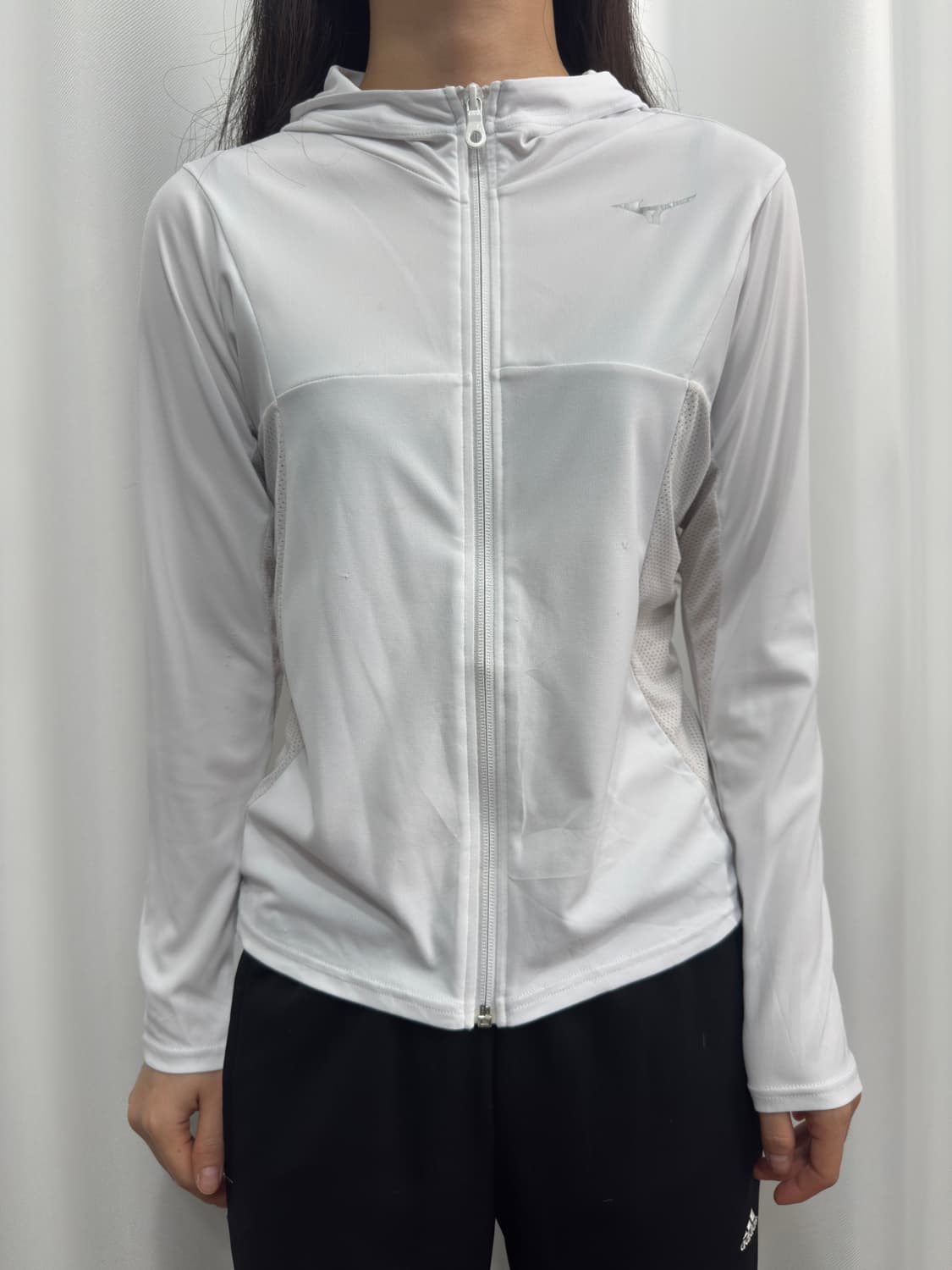 mizuno white slim hood zipup 상품이미지1
