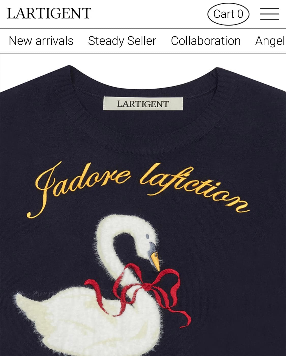 라티젠 스완 니트 네이비 상품이미지3