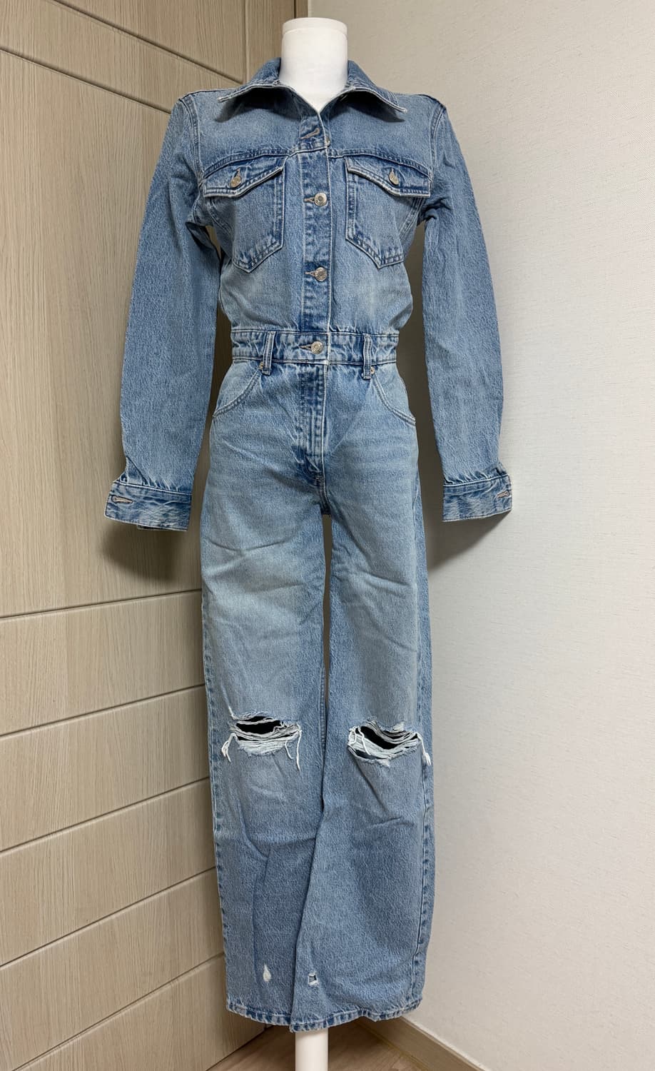 자라) 데님 점프수트 상품이미지3