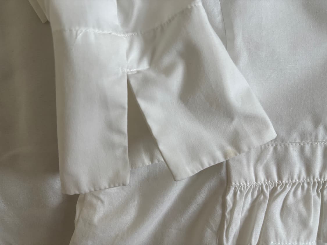 white jacket, back ruffle detail 상품이미지4