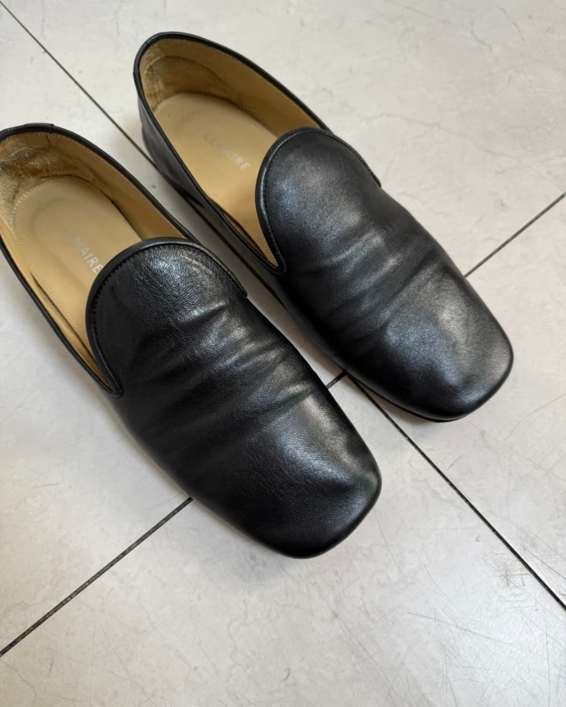 르메르 블랙 레더 로퍼 38 (250mm) 상품이미지1