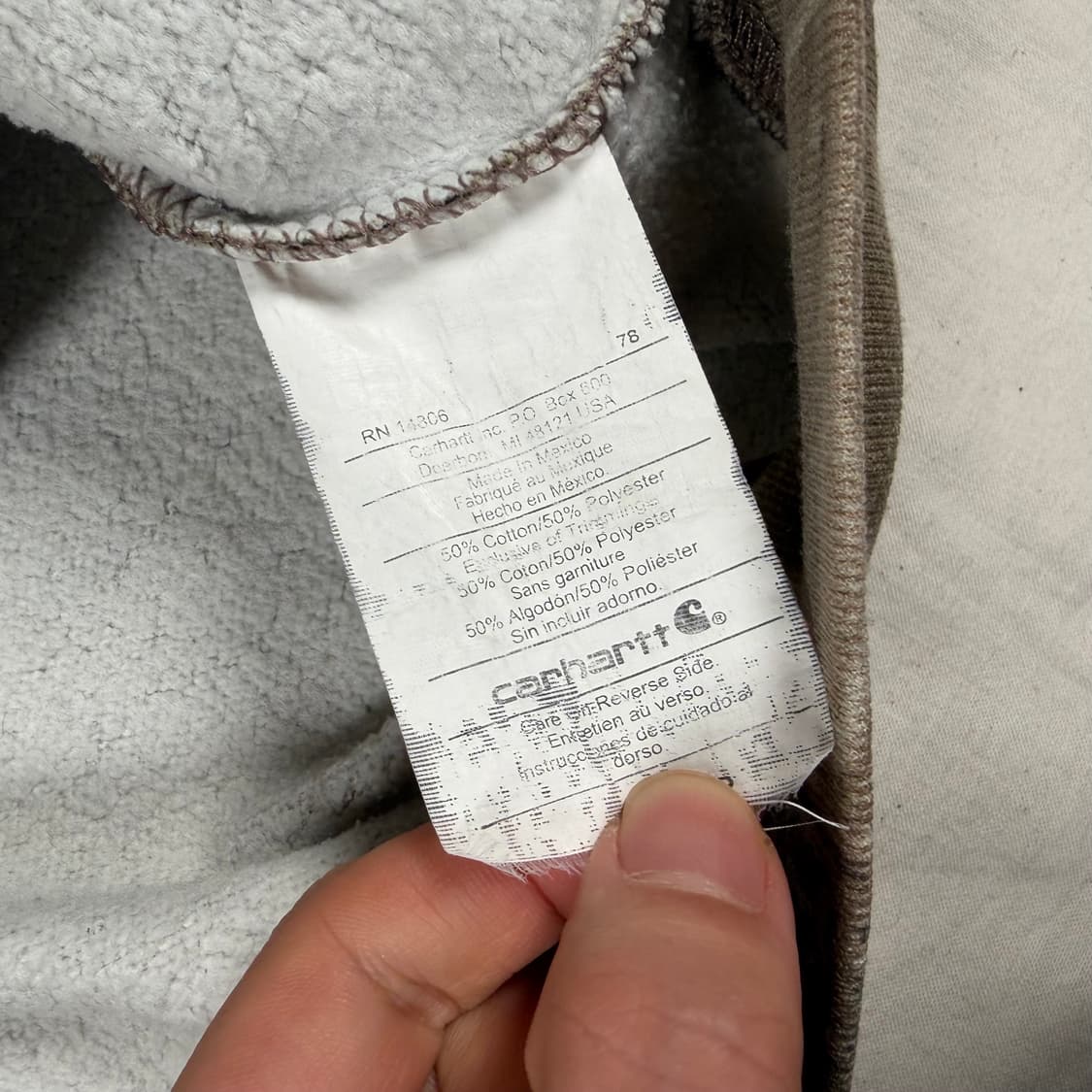 칼하트 모시오크 리얼트리 후드 집업 자켓 상품이미지6