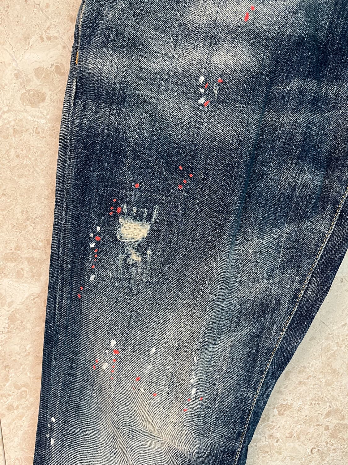 디스퀘어드2 데미지 워싱 슬림핏 청바지 44 정품 상품이미지2