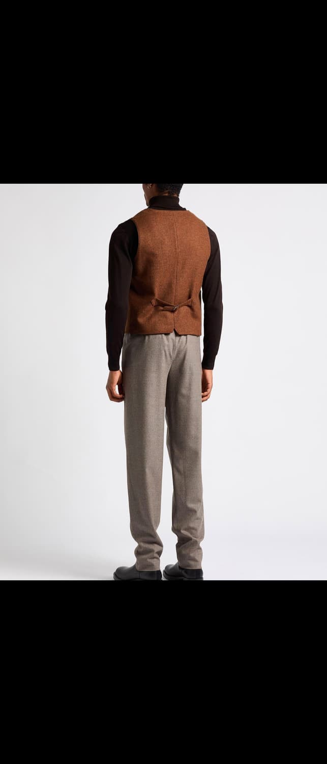 LARDINI 라르디니 이탈리안 최고급 트위드 도네갈 버진울 헌팅 베스트 상품이미지9