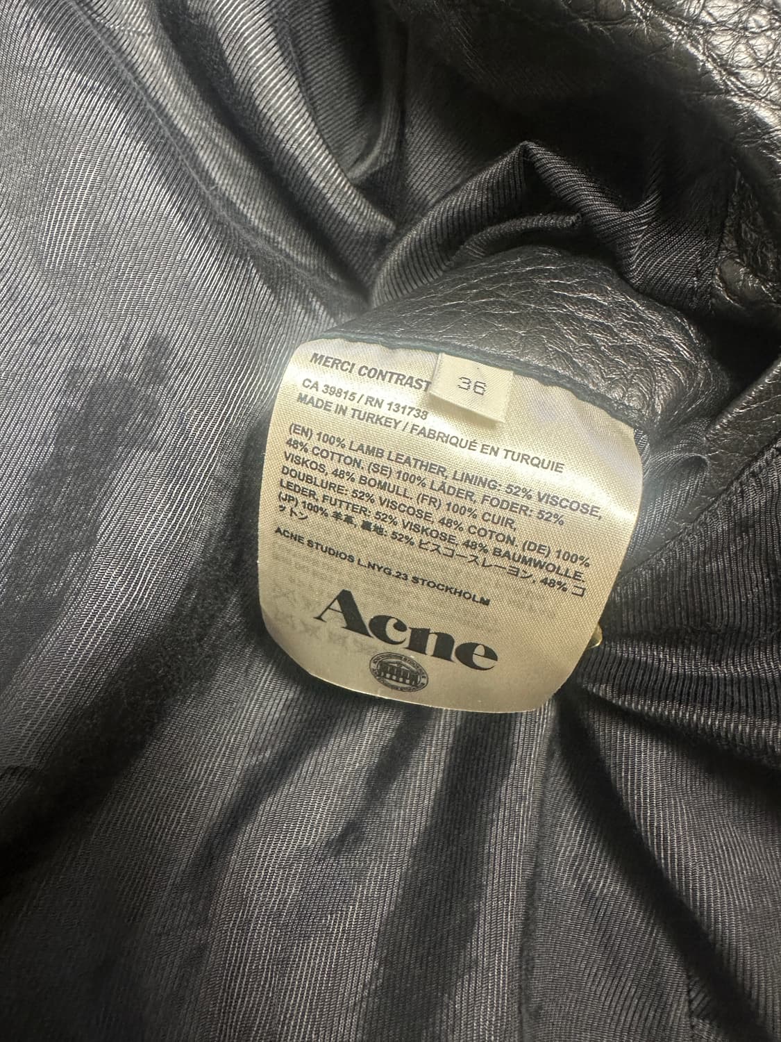 아크네스튜디오 라이더 자켓 36 상품이미지6