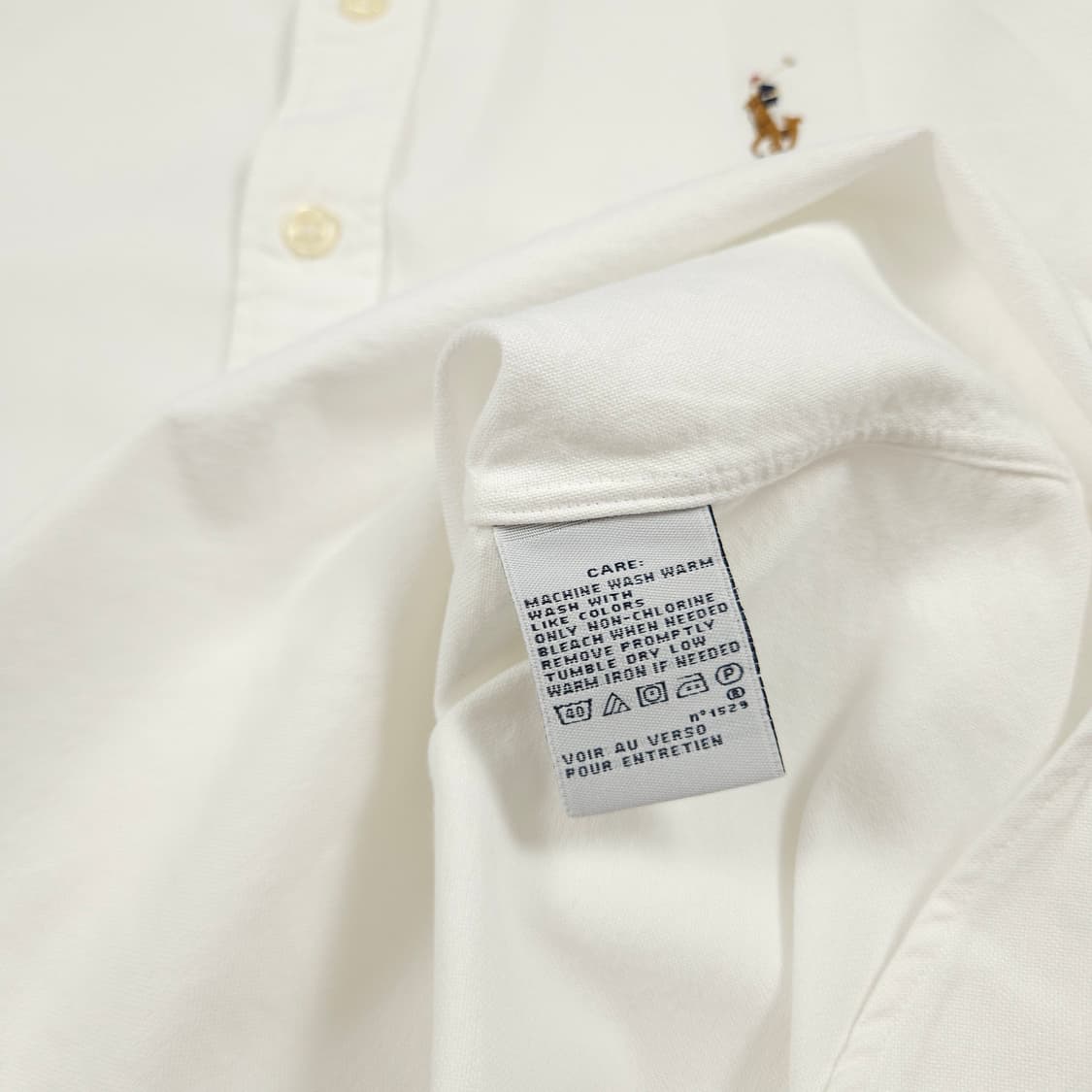 (14size) 폴로 랄프로렌 여성 슬림핏 화이트셔츠 상품이미지5