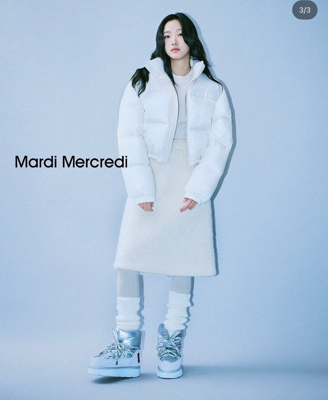 마르디메크르디 아이보리 여성 숏패딩 상품이미지1