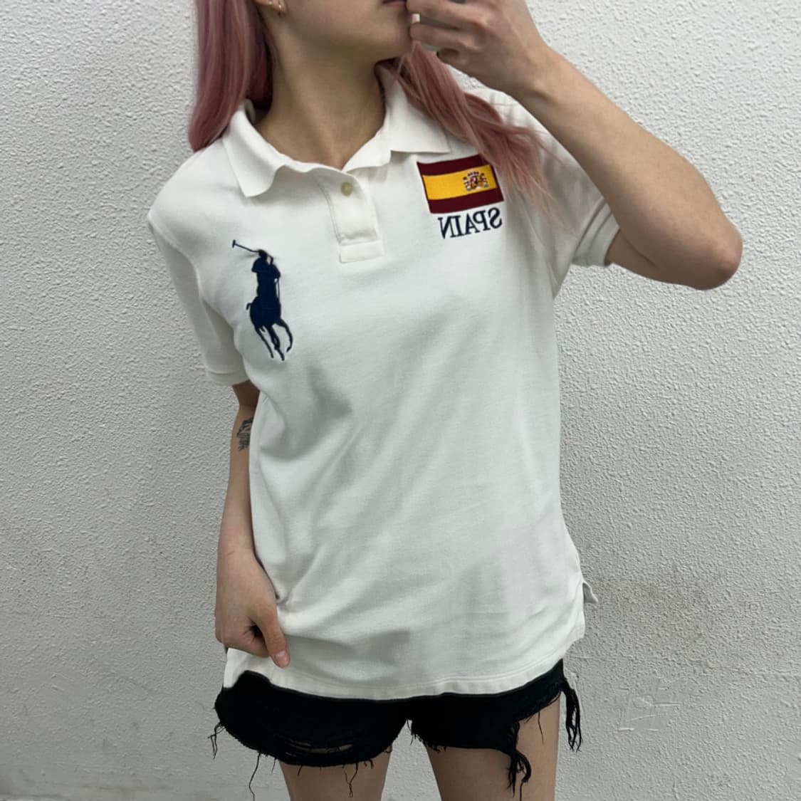 폴로 랄프로렌빅포니 스페인 화이트 카라반팔 L 상품이미지1