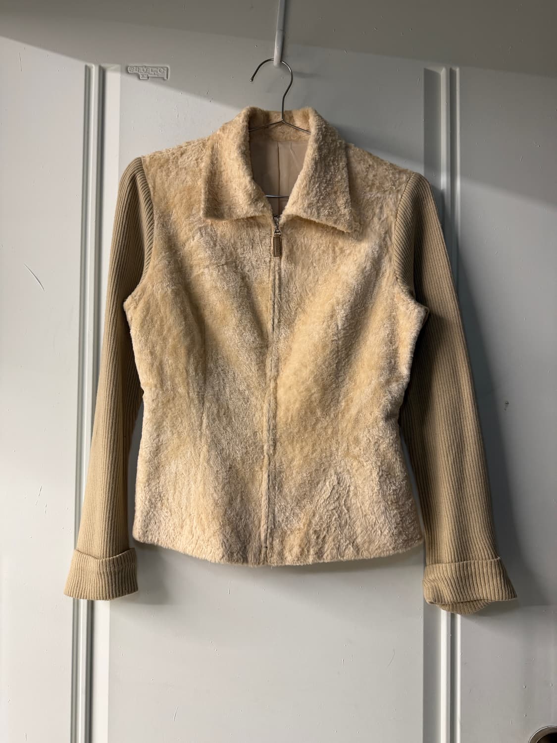 일본빈티지 퍼 니트 가디건 자켓 상품이미지6