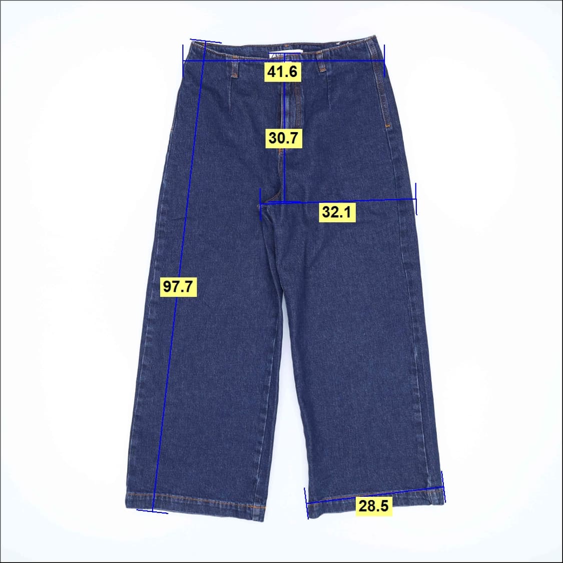 40 자라 여성 와이드 데님팬츠 0421H1 상품이미지6