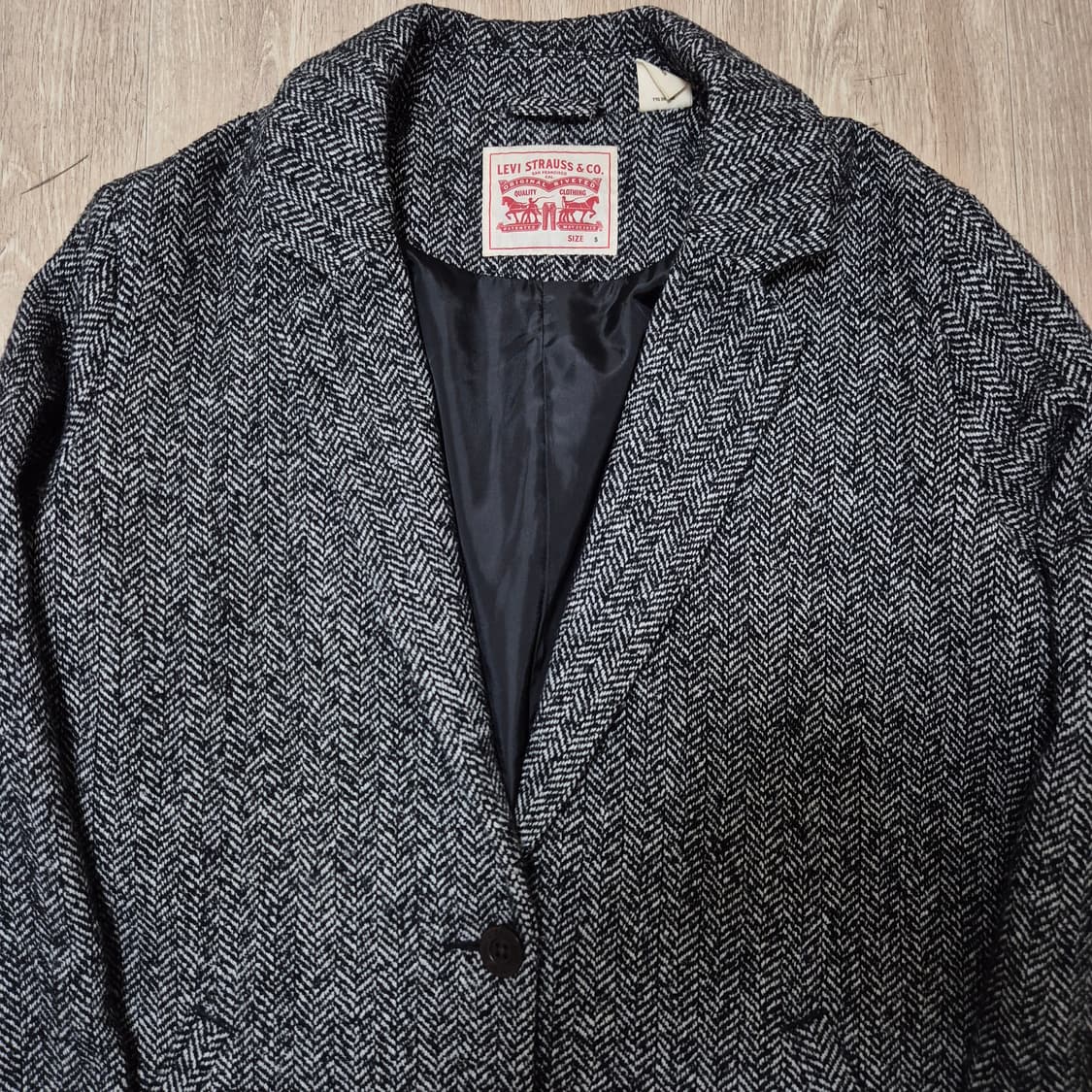 리바이스 스탠다드 모직 싱글 코트 S(90) 상품이미지2