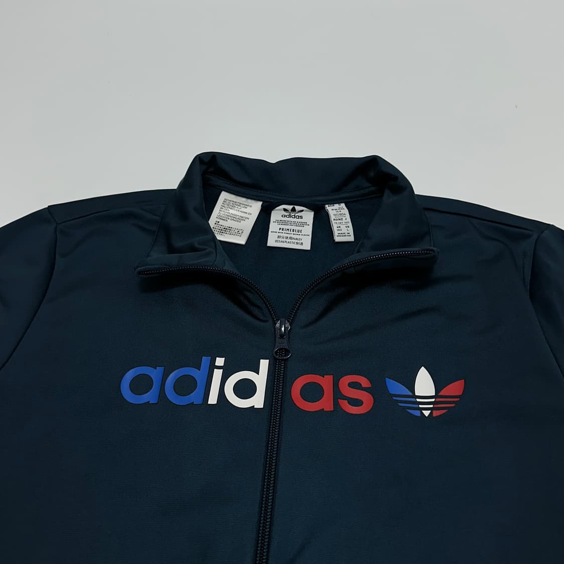 아디다스 프랑스 국기 스펠로고 져지 트랙탑 상품이미지2