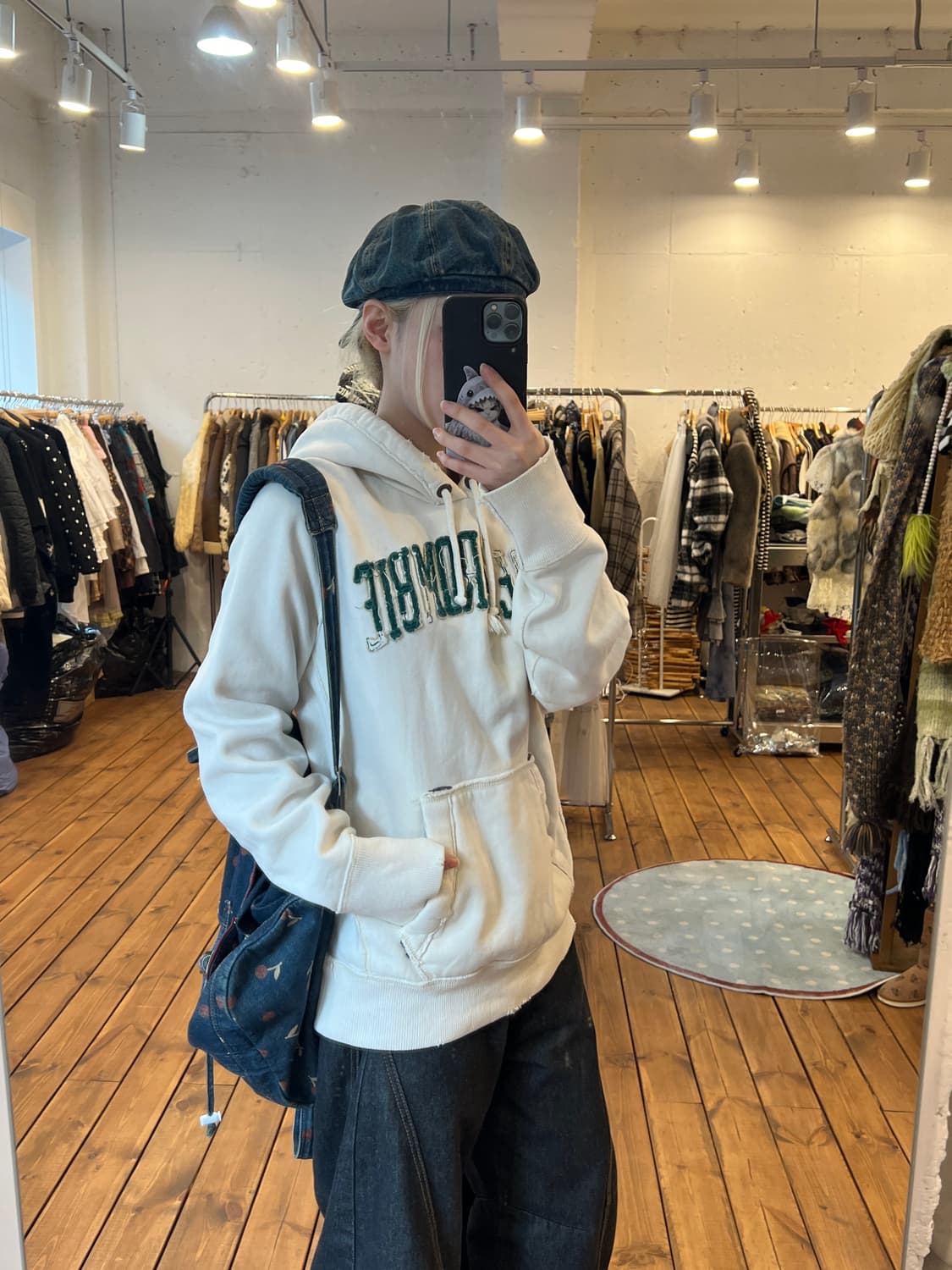 아베크롬비 화이트 로고 후드티 상품이미지5