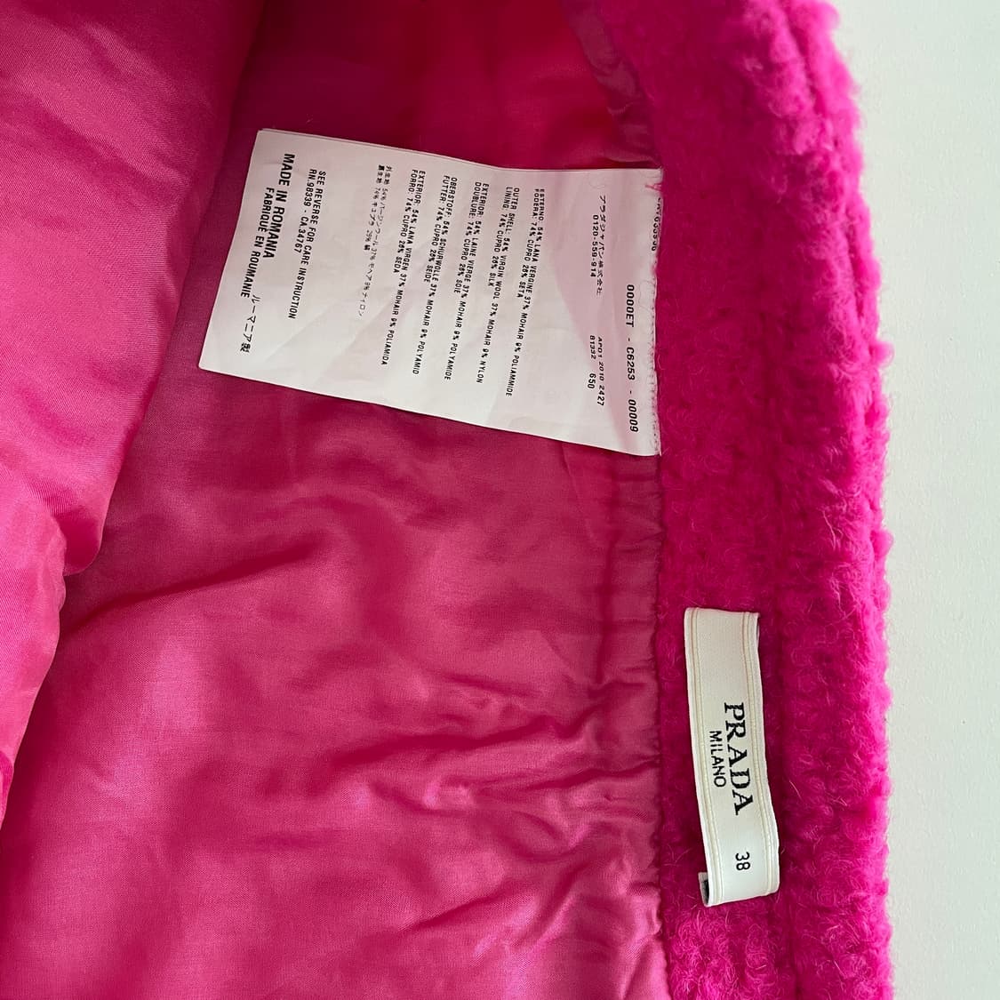 프라다 푸시아 부클 미니 스커트 상품이미지5