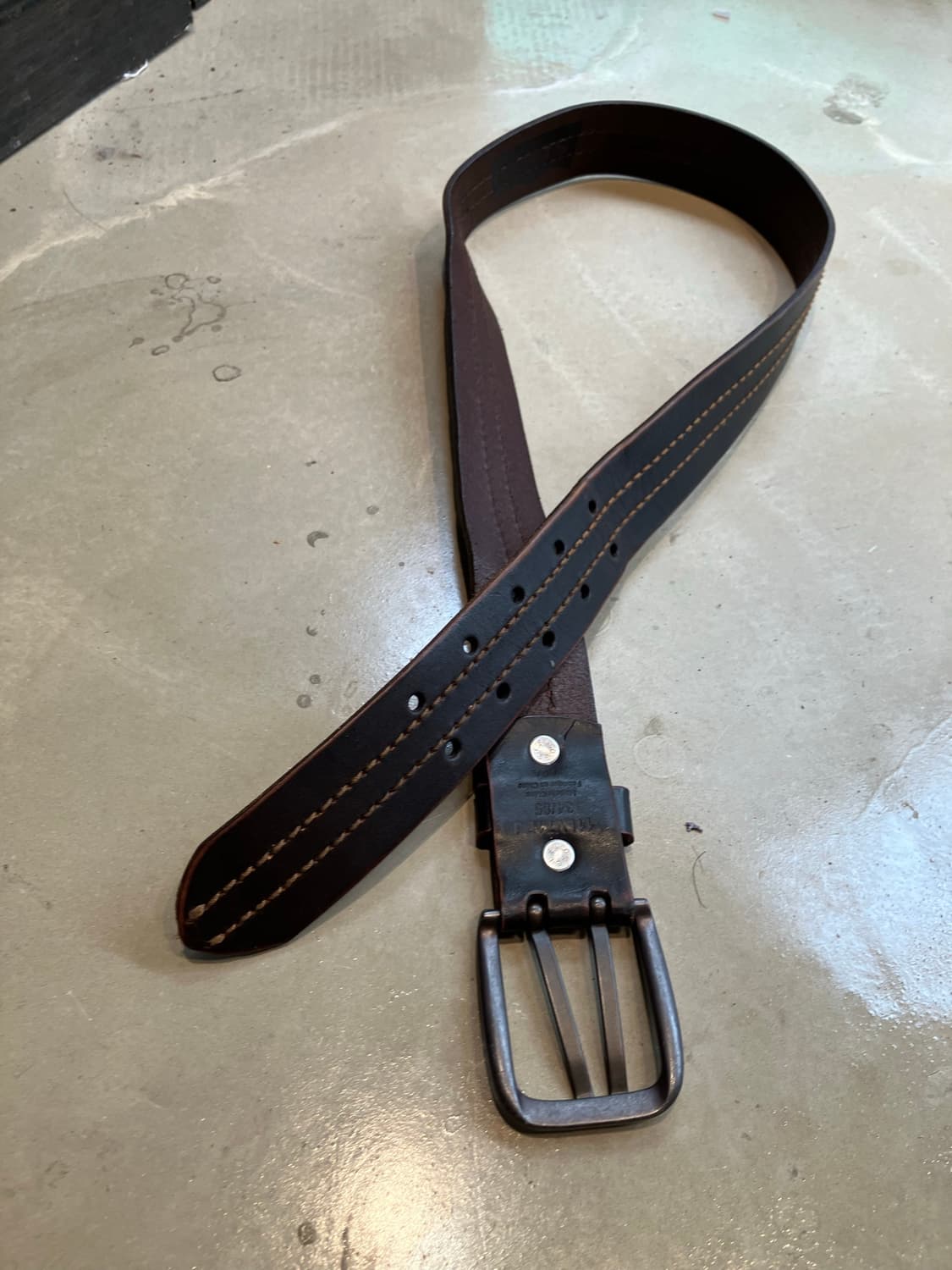 Levi‘s 더블 핀 레더 벨트 상품이미지3