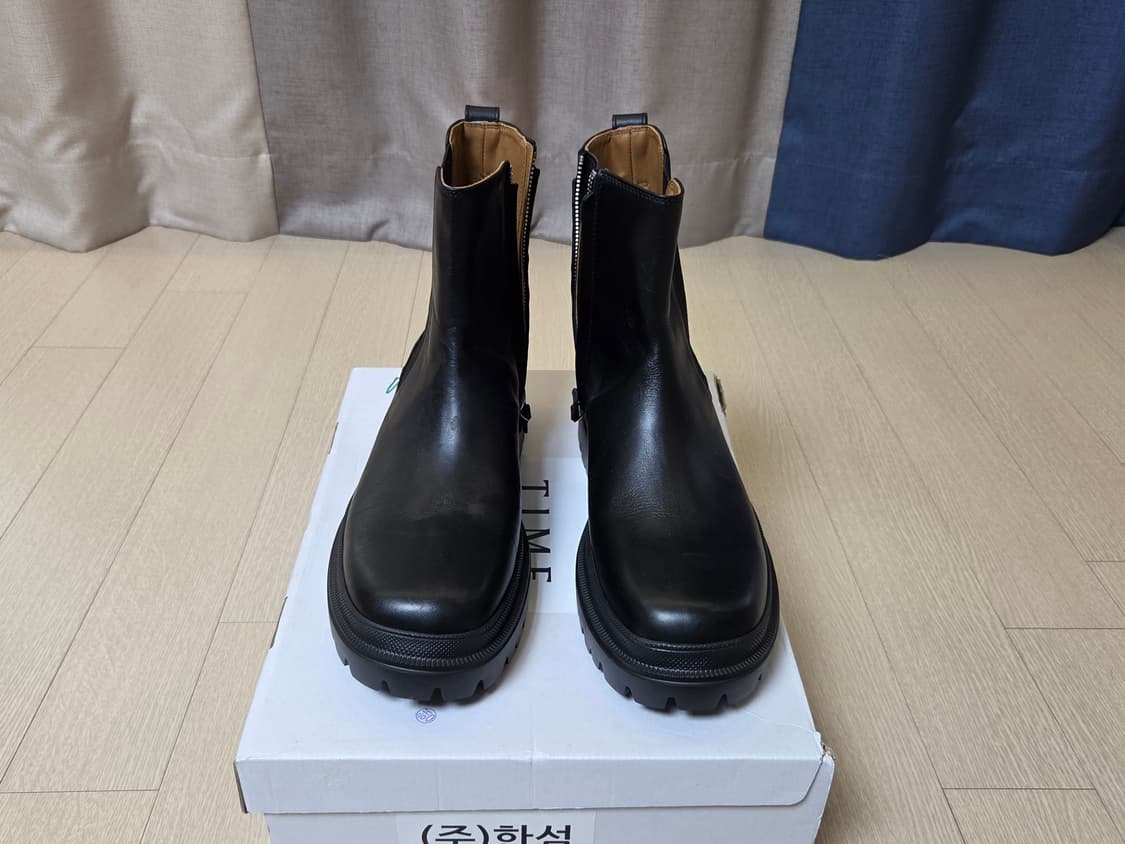 [정품] 타임옴므 23FW 남성 첼시부츠 블랙 270 size 상품이미지2