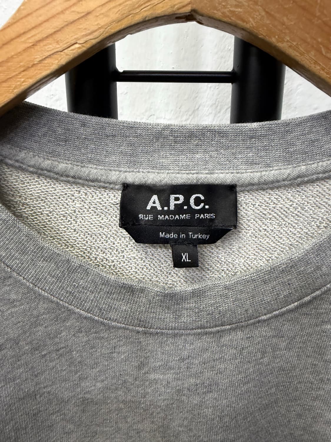 정품) APC 아페쎄 남성 회색 맨투맨 XL 상품이미지5