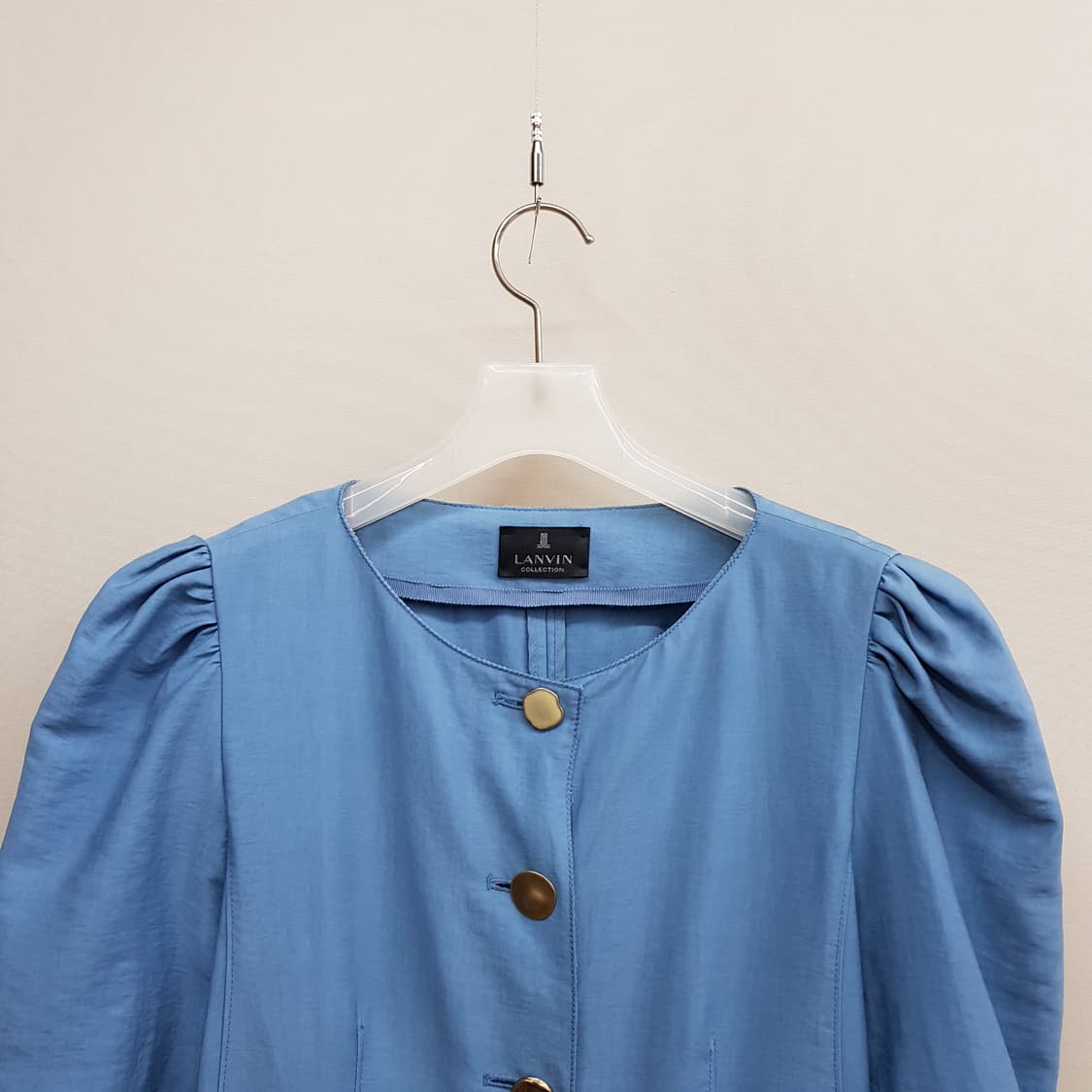 한섬 랑방 2020 퍼프소매 클래식 버튼 롱원피스88-98-165사이즈 상품이미지2